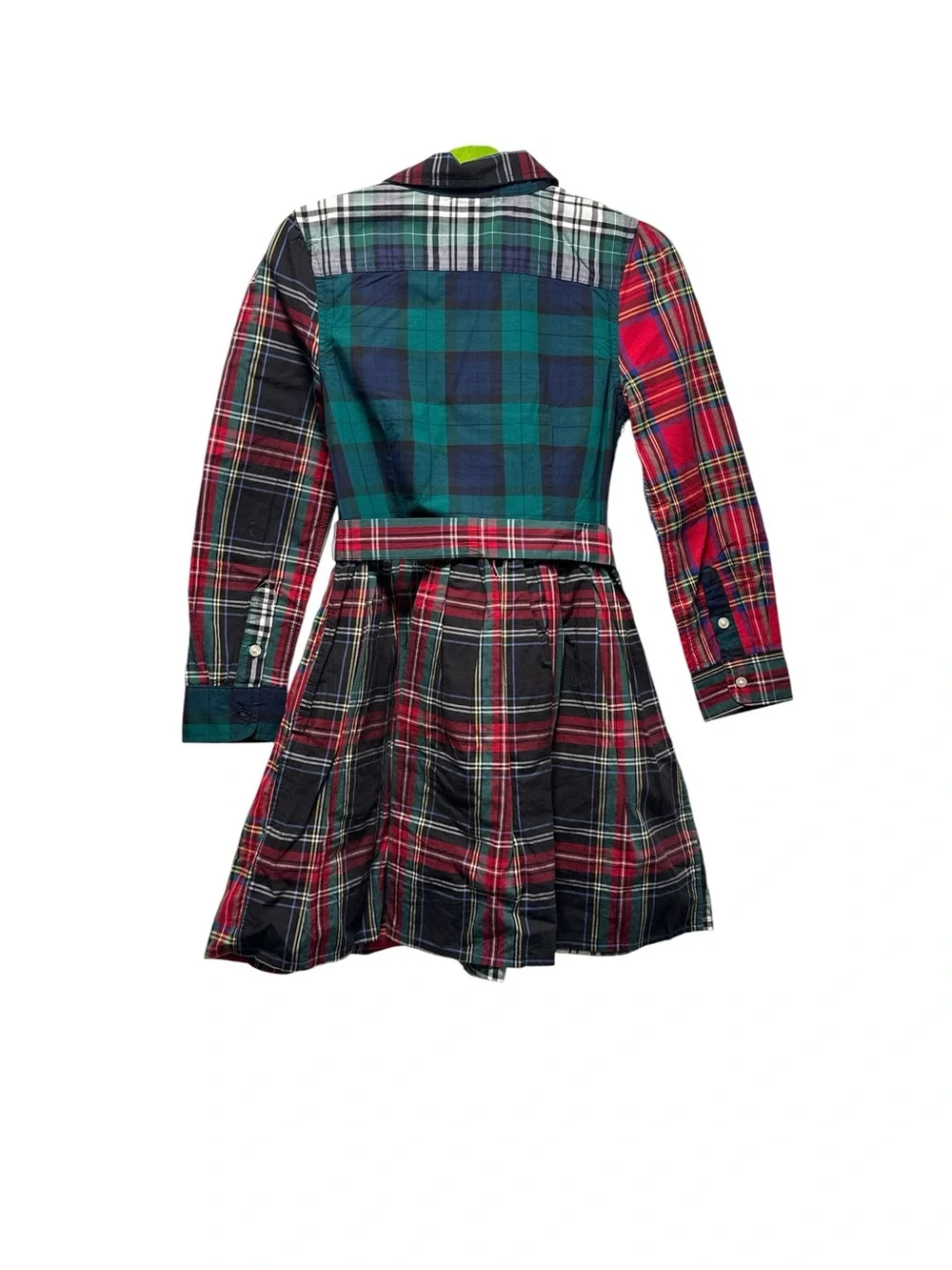 Polo Ralph Lauren sz 6 Plaid cotton fun shirt dress red green